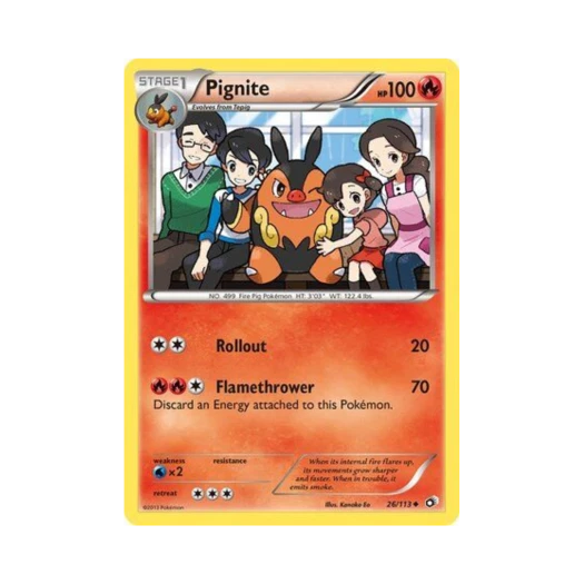 Pokemon TCG Pignite U Legendary Treasures (English Ver.)