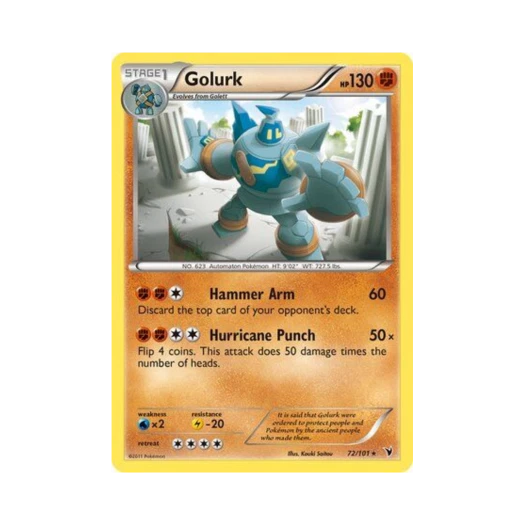 Pokemon TCG Golurk R Noble Victories (English Ver.)
