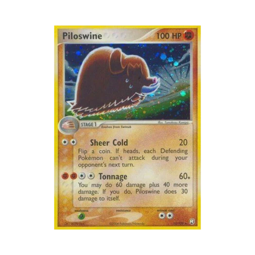 Pokemon TCG Piloswine RH EX Team Rocket Returns (English Ver.)