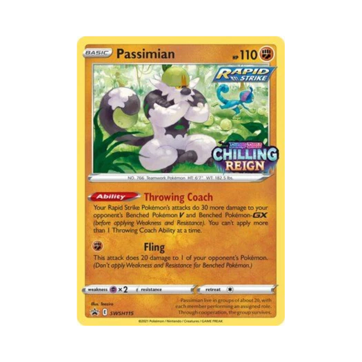 포켓몬 TCG 내던숭이 P 소드 & 실드 프로모카드 (영문판)