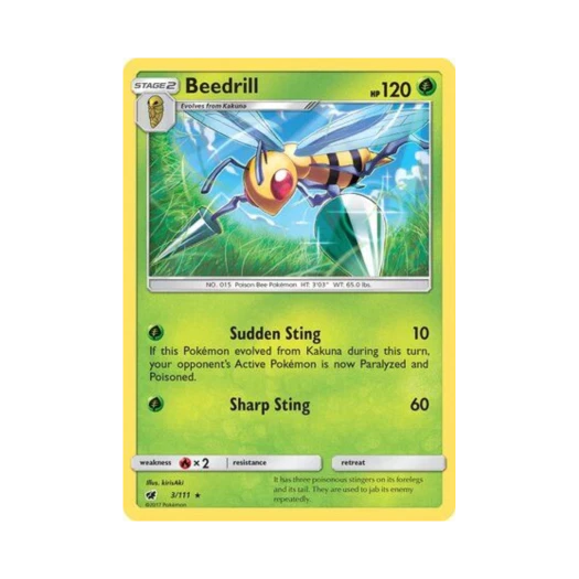 포켓몬 TCG 독침붕 R 크림슨 인베이전 (영문판)