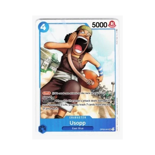 원피스 TCG 우솝 SR OP03-041 부스터 팩 강대한 적 (일어판)