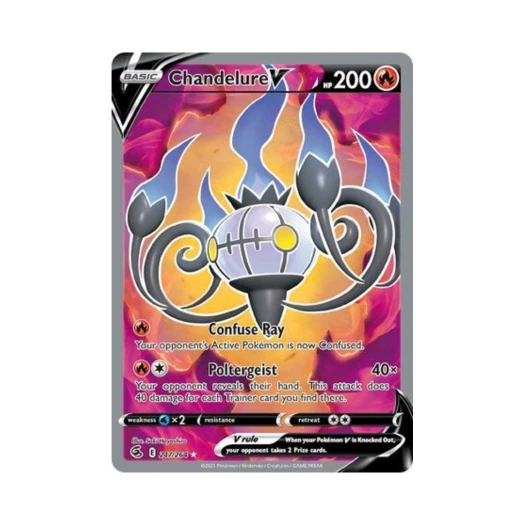 포켓몬 TCG 샹델라 V RU 퓨전 스트라이크 (영문판)