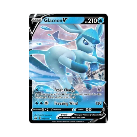Pokemon TCG Glaceon V R Crown Zenith (English Ver.)