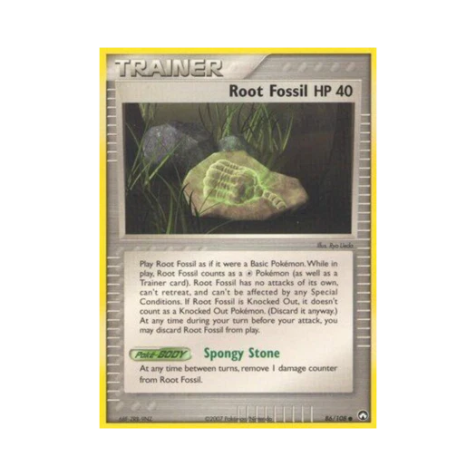 포켓몬 TCG 뿌리화석 C EX 파워 키퍼스(영문판)