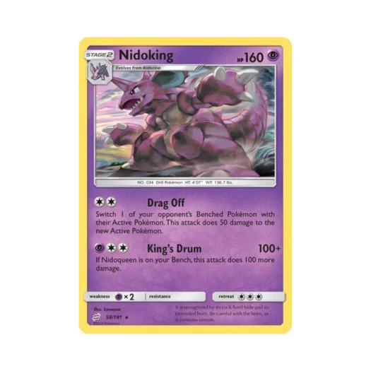 포켓몬 TCG 니드킹 R 팀업 (영문판)