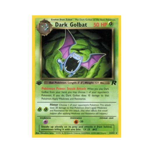 포켓몬 TCG 다크 골뱃 R 로켓단 (영문판)
