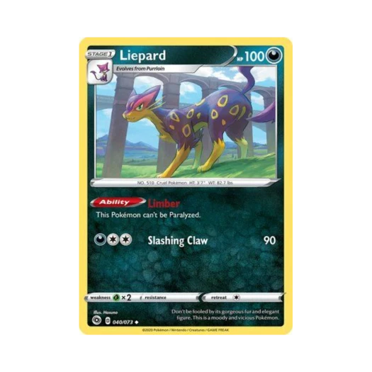 Pokemon TCG Liepard U Champion's Path (English Ver.)