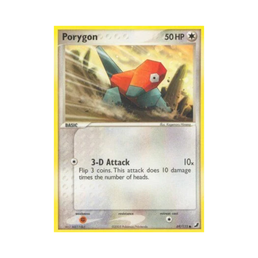 포켓몬 TCG 폴리곤 C EX 언씬 포시스 (영문판)