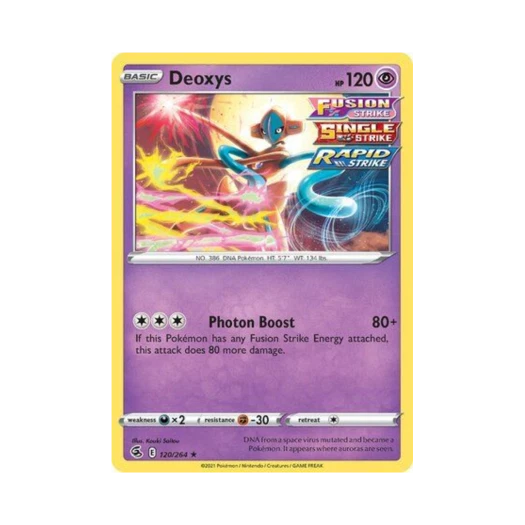 포켓몬 TCG 테오키스 RH 퓨전 스트라이크 (영문판)