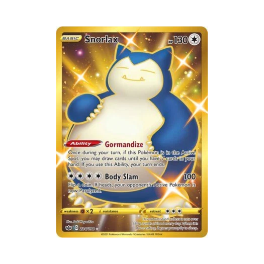 포켓몬 TCG 잠만보 RS 칠링 레인 (영문판)