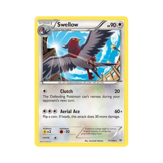 Pokemon TCG Swellow R Roaring Skies (English Ver.)