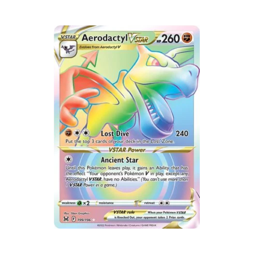 포켓몬 TCG 프테라 VSTAR RR 로스트 오리진 (영문판)