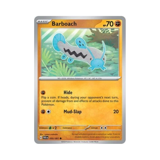 Pokemon TCG Barboach C Paldean Fates (English Ver.)