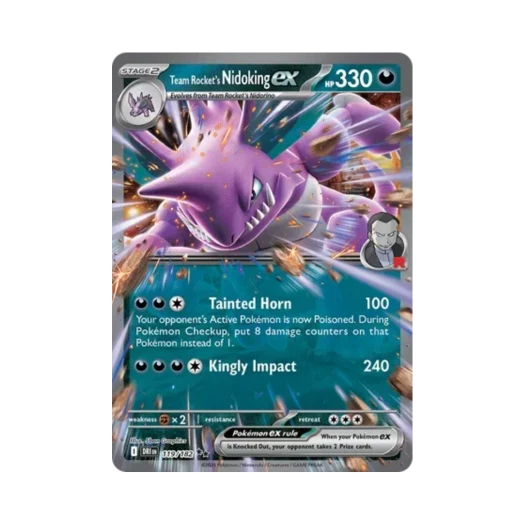포켓몬 TCG 로켓단의 니드킹 ex DR 데스티니드 라이벌스 (영문판)
