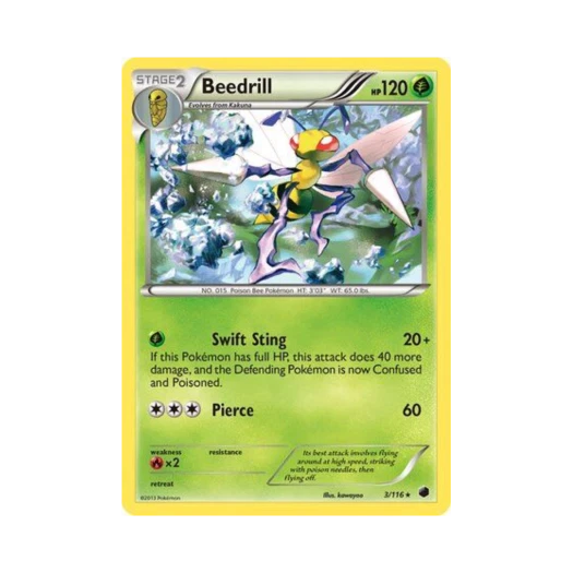 포켓몬 TCG 독침붕 R 플라스마 프리즈 (영문판)