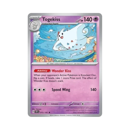 Pokemon TCG Togekiss R Surging Sparks (English Ver.)