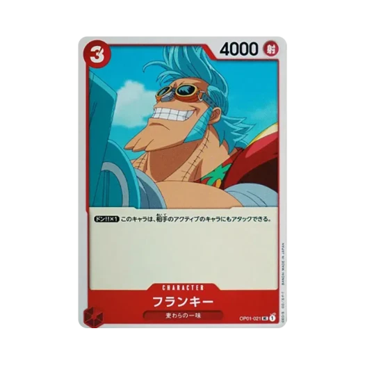 One Piece TCG Franky UC Parallel UC OP01-021 Booster Pack Romance Dawn (Japanese Ver.)