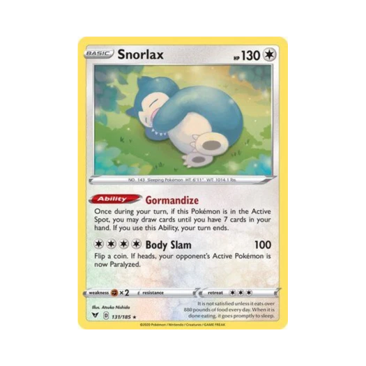 포켓몬 TCG 잠만보 RH 비비드 볼티지 (영문판)